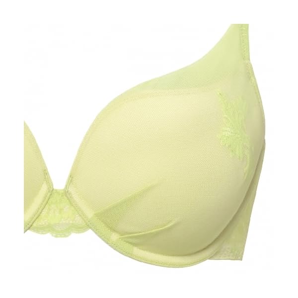 AMOSTYLE BY Triumph Natural You Dear E M009 E70 Bra, Floral, 1464, Cup, Green,