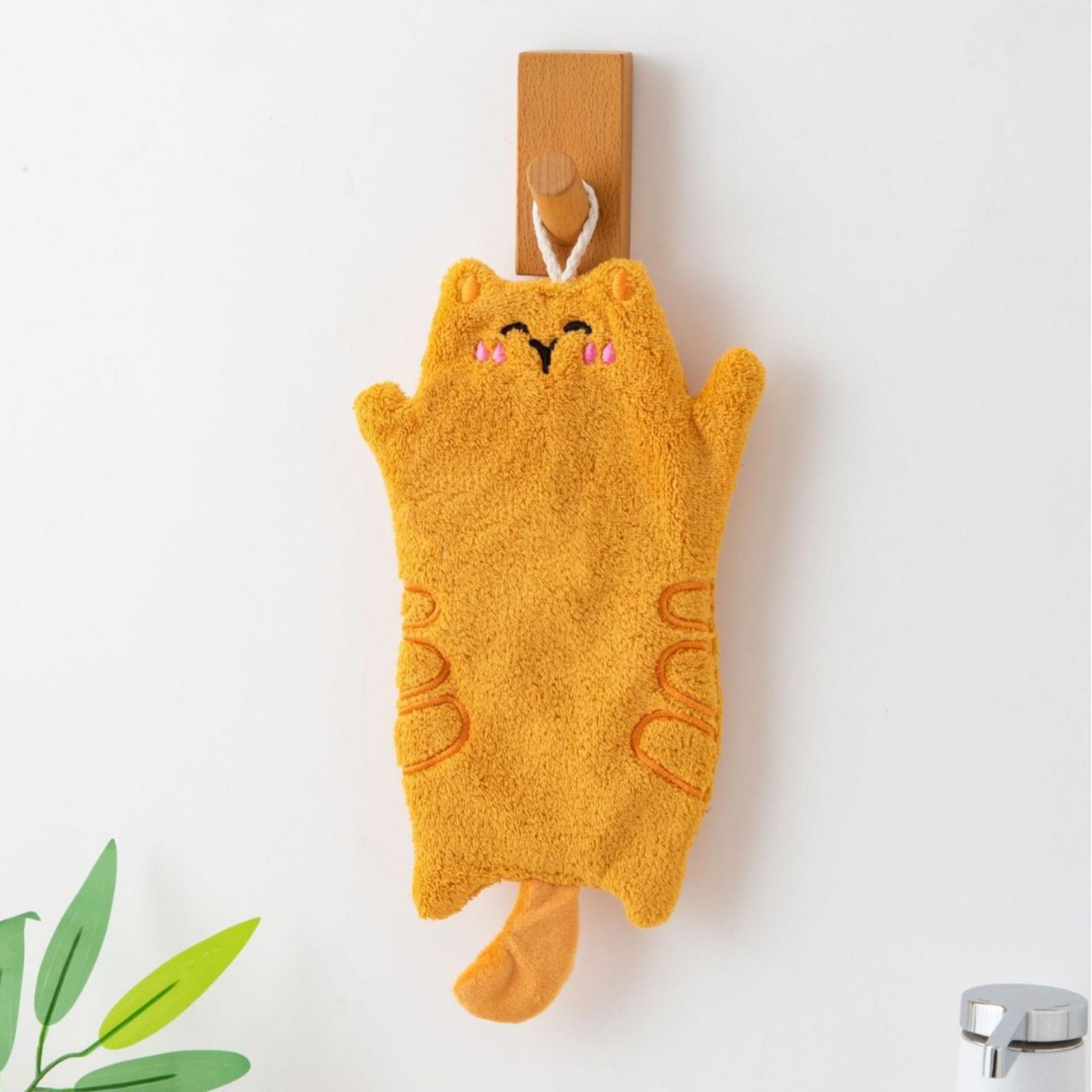 

Coral Velvet Cartoon Hand Towel One Size жовтий