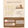 Hypoallergenes Gold Huggie Creolen Set für Damen | 14K Gold Plated, Kleines klobiges Creolen Set, Gold Creolen Stack für Damen, Huggie