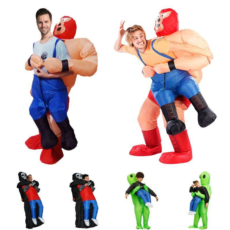 Cute Inflatable Et Costume Wrestler Outfit For Halloween Party Fun