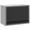 Tool Cabinet with Storage Black and Gray 50 x 25 x 35 cm