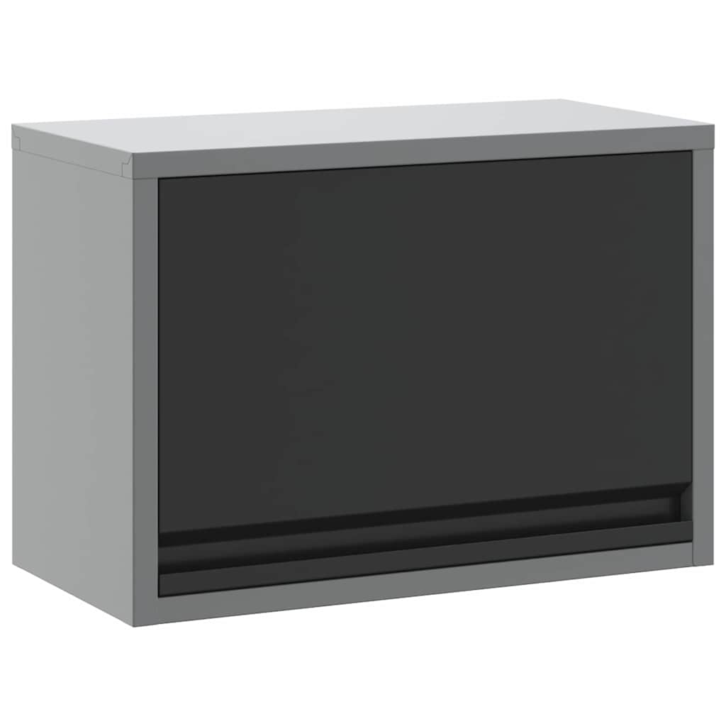 Tool Cabinet with Storage Black and Gray 50 x 25 x 35 cm