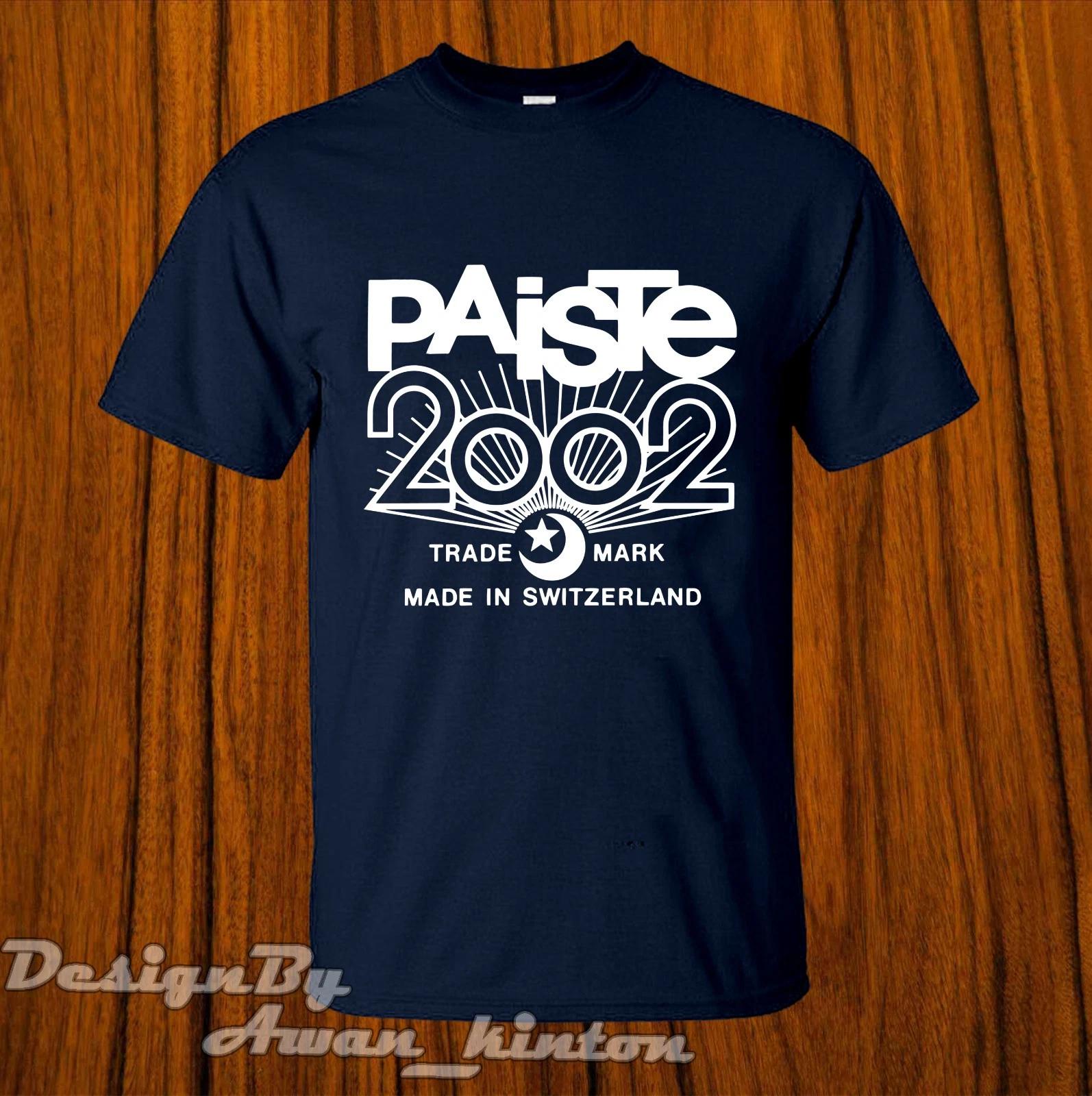 Men s and Women s T-shirts New Tshirt Paiste Funny Drum Logo Dark Blue Color Made In Usa XL