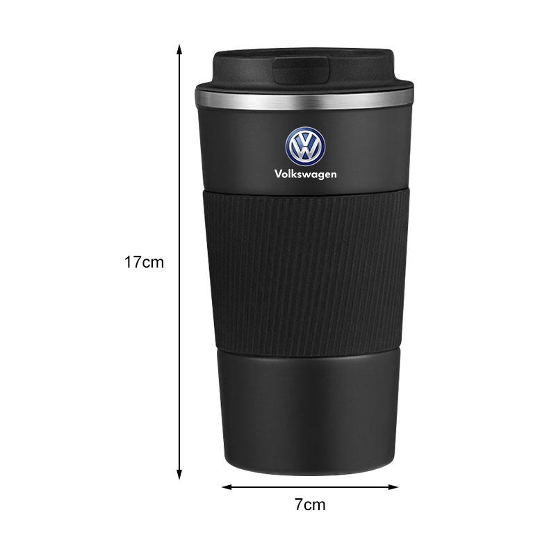 1 Stück Auto Vakuumflaschen Kaffeetasse Reise Tragbare Isolierflaschen Für Volkswagen Santana GTI Rline Polo Golf Passat B5 B6 Touran Magotan Scirocco