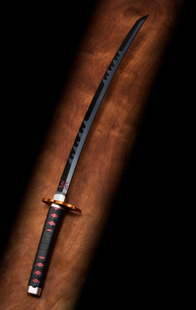 TAMASHII NATIONS PROPLICA Demon Kimetsu no Yaiba Nichirin Sword Kyojuro Rengoku Tsuba 880mm ABS Diecast Painted Complete Figure Slayer (Tanjiro
