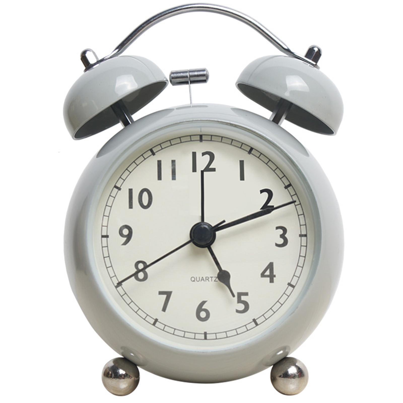 

Convenient Use Clock Vintage Alarm Clock Classic Alarm Clock Desk Alarm Clock Heavy Sleepers Alarm Kids Alarm Clock сірий