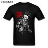2024 Winter Punks Not Dead Men Stylish Black Tshirts For Sale Plus Size Slim Fit Short Sleeve Tops  Tees Skull Hipster