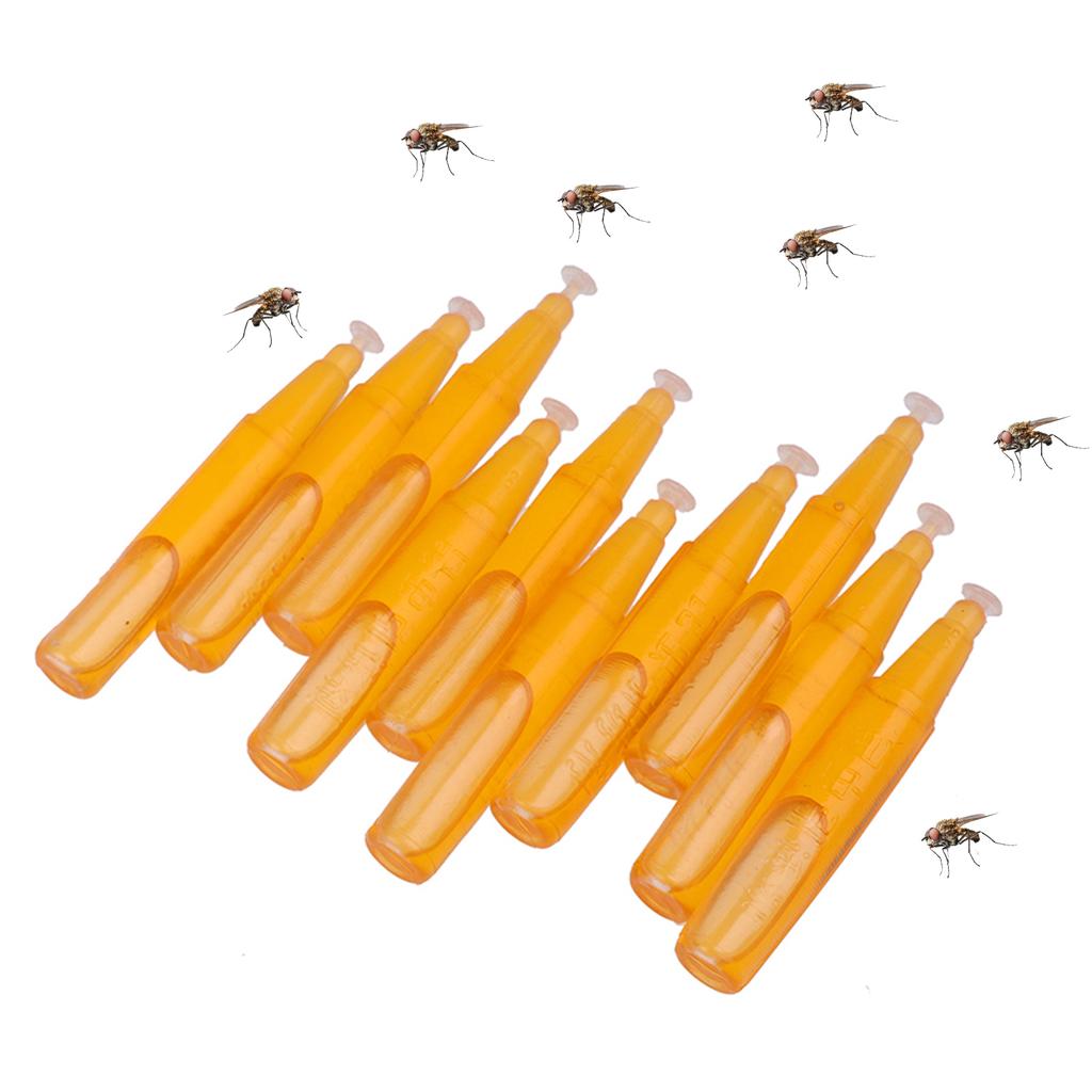 10pz Trappola Uccidi Moscerini della Frutta 2ml Liquido Uccidi Moscerini della Frutta Trappola per Drosophila Raccogli Mosche Liquido per Casa Fattoria Frutteto Strumenti di Trappolaggio