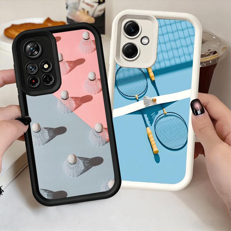 Badminton Sport Soft Phone Case for Xiaomi Redmi Note 15 14 13 12 11 Pro Plus 10S 11S 4G 11T 5G Shell Silicone Funda