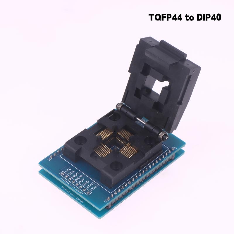 Tqfp32 To Dip28 Tqfp44 To Dip40 Avr Programmer Adapter Chip Test Socket Burning Seat Integrated Circuits