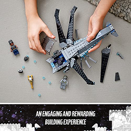 LEGO Super Heroes Black Panther Dragon Flyer 76186 Toy Blocks Gift Plane Superhero American Comic Book Boys Ages 8 and Up