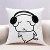 Cute Dog Ganadi Doublesided print Pillow Case Pattern Printed Pillowcase For Living Room Sofa Cushion Cover