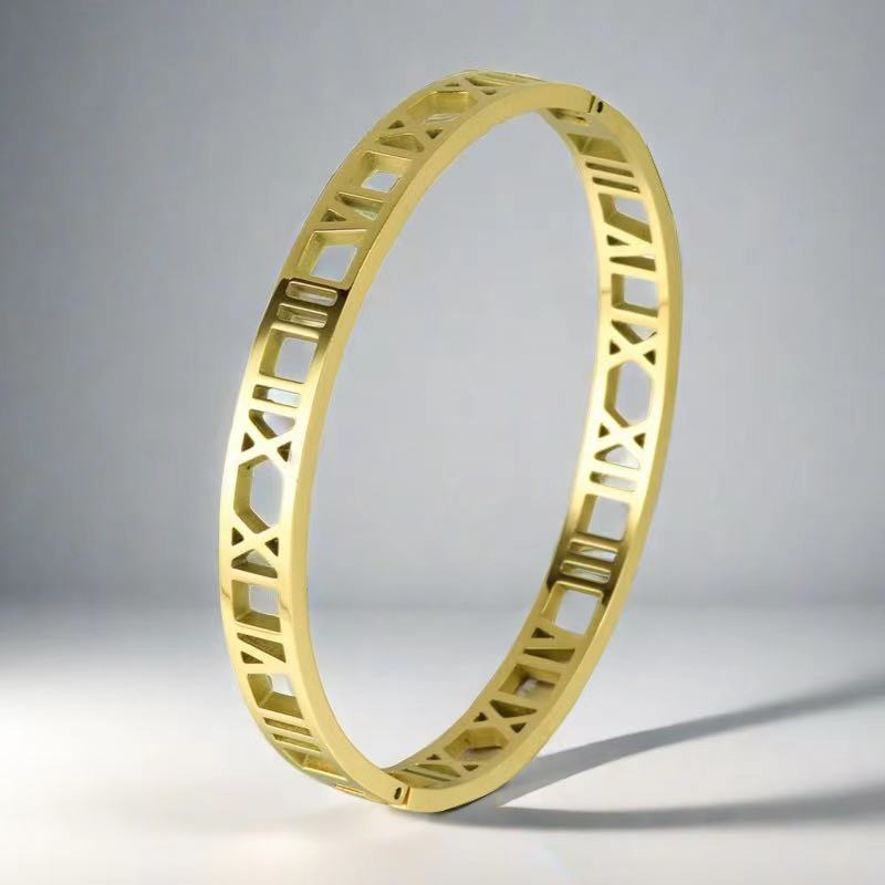 Roman Numerals Bracelet for Women Stainless Steel Jewelry Accessories Luxury Bracelet Women Fashion