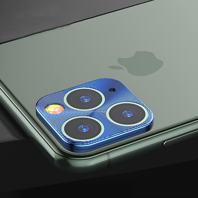 

Для IPhone 12/13 Mini/13 Pro/11/11 Pro/11 Pro Max полное покрытие металлическое защитное кольцо для задней линзы чехол для камеры для IPhone 12 13 Mini IPhone 13 Pro Max небесно-голубой