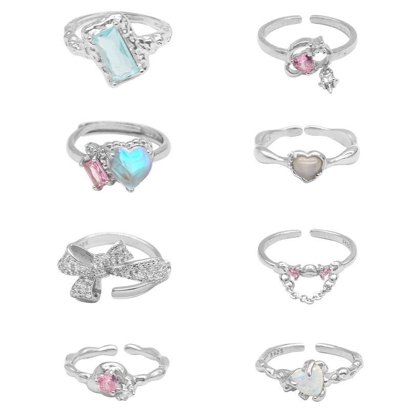 Adjustable Heart Artistic Cloud Ring For Women Stylish Copper Jewelry With Unique Design