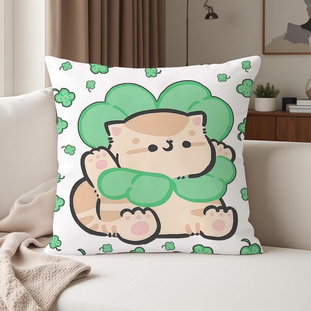 Cute Cartoon Ffluffystar Cats Pillow Case Suitable For Bedrooms Living Rooms Cars Home Decoration