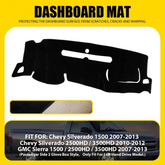 Dash Cover Mat For Chevy Silverado 2500HD / 3500HD 2010-2012 Cars Dashboard Pad
