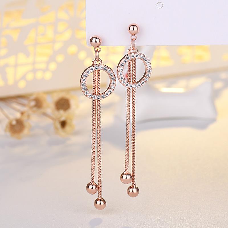 Lindon Copper Alloy Zircon Earrings Drop Earrings For Women Wedding Party Gifts