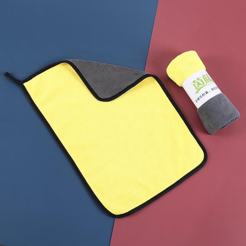 Extra Large Double-Sided Quick-Dry Coral Fleece Car Wash Towel