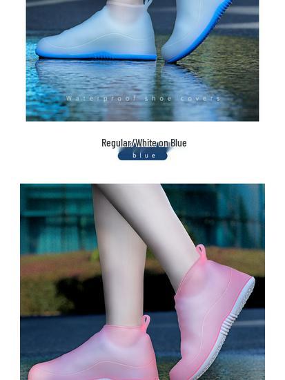 Unisex Waterproof Non-Slip Silicone Rain Boot Covers for Hiking