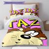 Tazmanian Devil Pattern Bedding,Quilt Set Quilt Cover Pillowcase Home Birthday Gift (1 * duvet cover + 2 * pillowcase, without core)