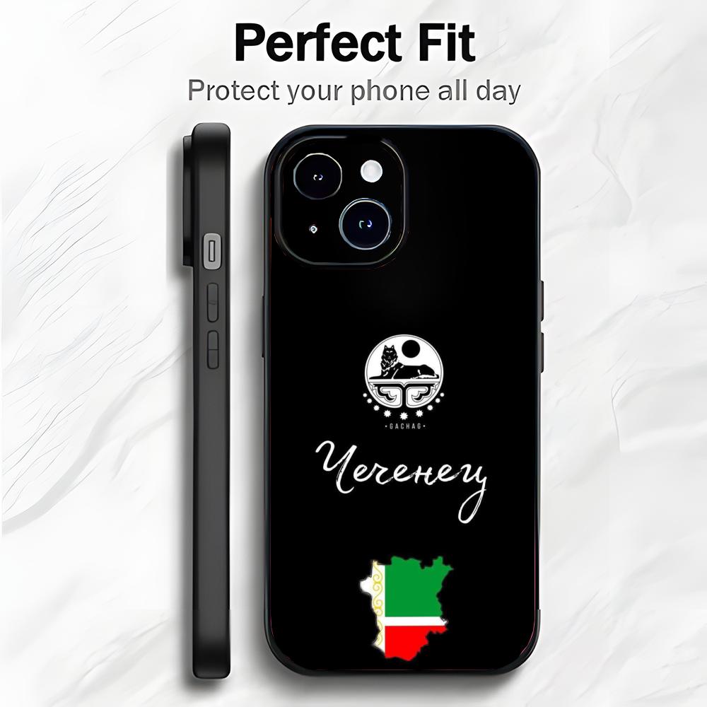 C-Chechen National Flag Phone Case Phone Case Soft Packaging Lightweight For iPhone17 16 15 14 13ProMax