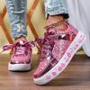 Hot-selling Glitter Skateboard Shoes Platform Casual Sports Shoes Outdoor Trendy Shoes