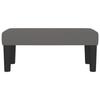 346636 vidaXL Bench Grey 70x30x30 Cm Faux Leather