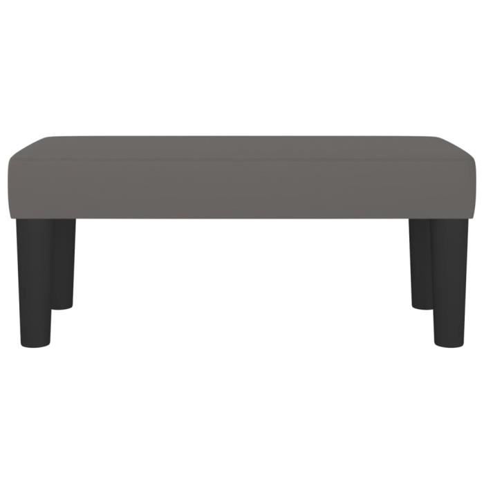 346636 vidaXL Bench Grey 70x30x30 Cm Faux Leather
