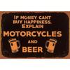 Vintage American Motorcycle Tin Sign Metal Poster Wall Decor Garage 8x12 Inch