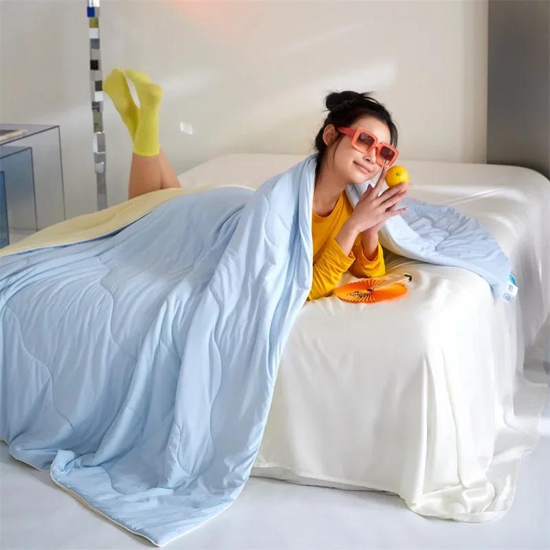 Xia Liang Quilt Class A Maternal And Infant Grade Nylon Plus Spandex Cool Quilt 20% Soybean Washed Air Conditioner Quilt