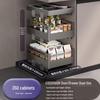Yingbai 3-Tier Kitchen Cabinet Pull-Out Spice Rack with Tool Drawer