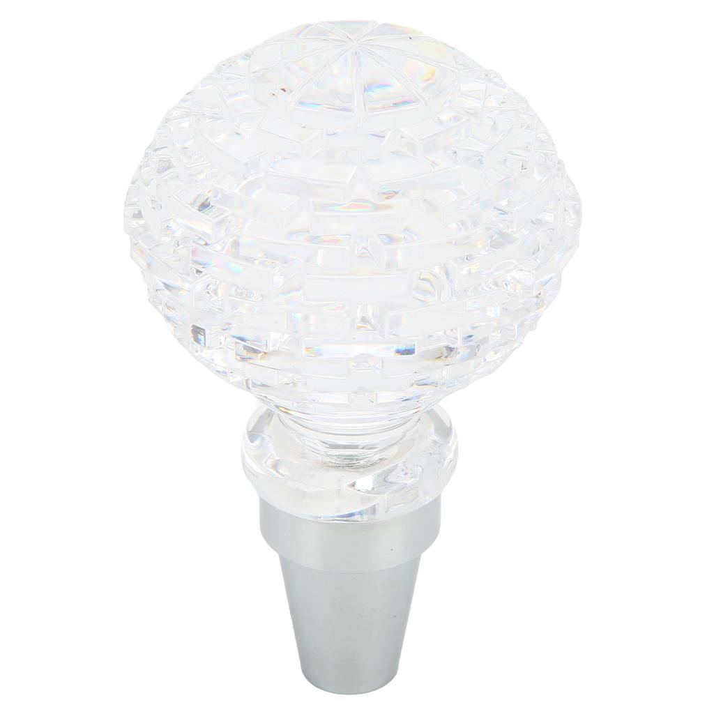 Crystal Gear Shift Lever Knob Ball Shape Universal for Manual Transmission Car with 3 AdaptersType B