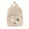 Toddler Backpack Cartoon Bear Corduroy Large Capacity Backpack Embroidered Backpack Plush Bag