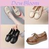 French Style Leather Shoes For Women With Breathable Hollow Design Comfortable Flat Shoes For Summer And Spring