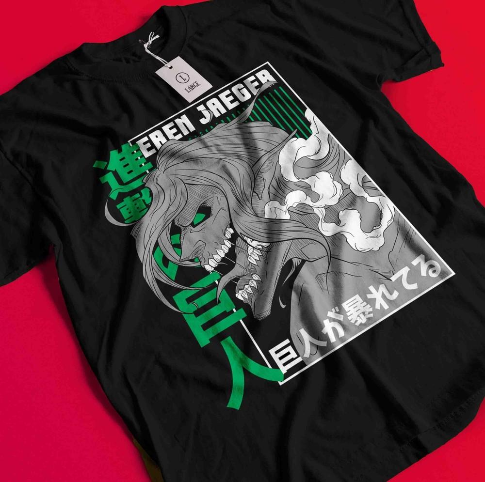 

Attack On Titan Shirt Eren Tshirt Levi T-Shirt Mikasa AOT Erwin Hange Armin Tee BB1231 4XL