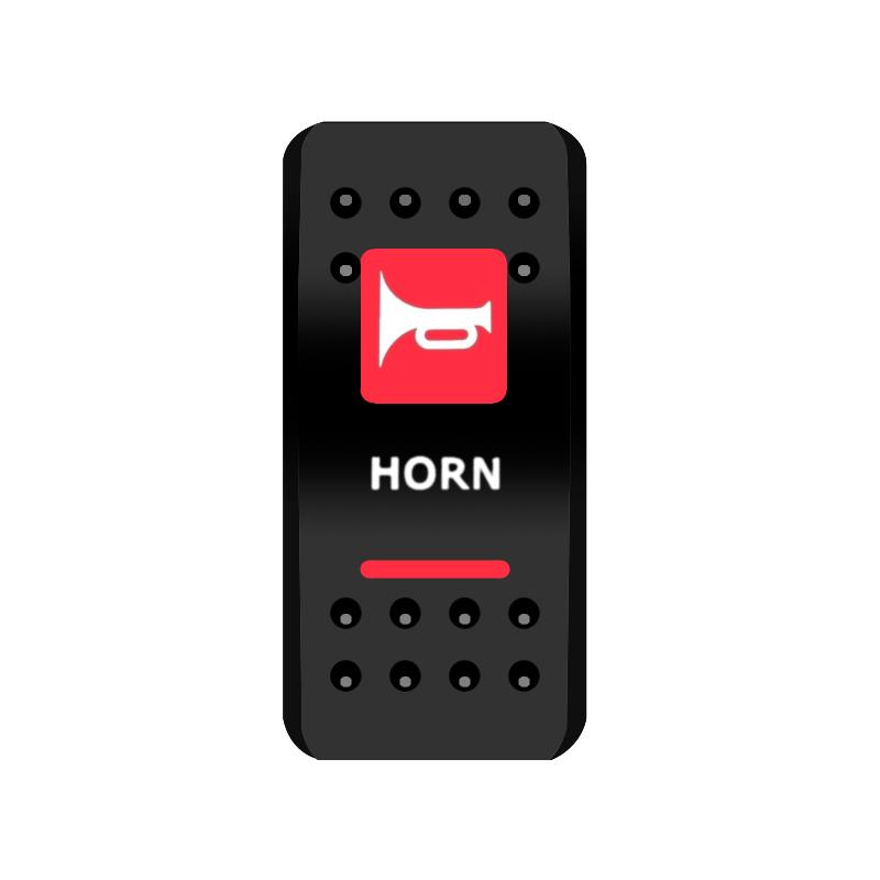 BANDC Boat Rocker Switch Cover (No Switch) Red Marine Dash Cap Labels for RV Heater Carling Switch Car Jeep Wrangler Accessories
