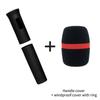 1 Set Rubber Handle Cover Wireless Microphones Handle Sleeve For Ktv Singers Rubber Antidrop Protective Cover