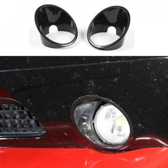Für 2009-14 Dodge Challenger Front-Nebelscheinwerfer-Lampenverkleidung Zubehör Kohlefaser