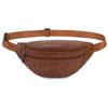 PU Leather Men's Waist Bag Large Capacity Casual Chest Bag Waist Fanny Pack  Travel