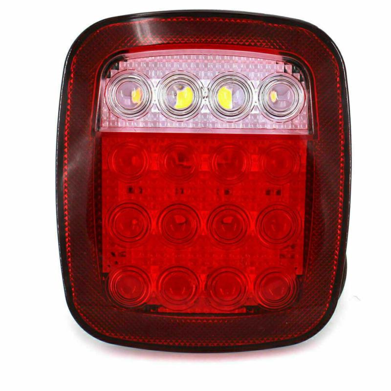2pcs Car Led Rear Tail Light Installation Reversing Brake Lamp Modified Parts Compatible For Tj