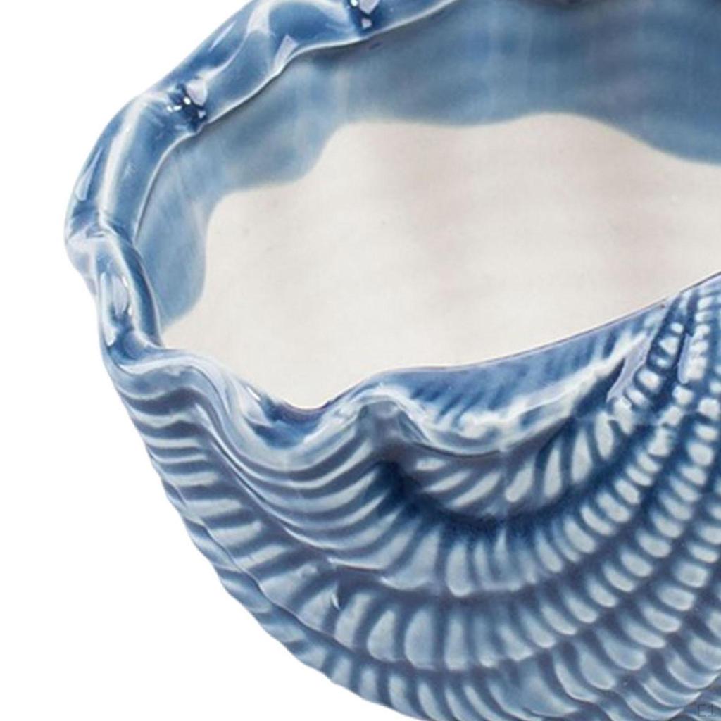 Ceramic Plant Pot Decorative Flower Conch Shape Flowerpot Container Planter for Balcony
