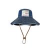 1Pcs Retro Washed Denim Fishing Cap Women's Large Brim Sunshade Hat Face Slimming UV Protection Baseball Cap Mountaineering Hat