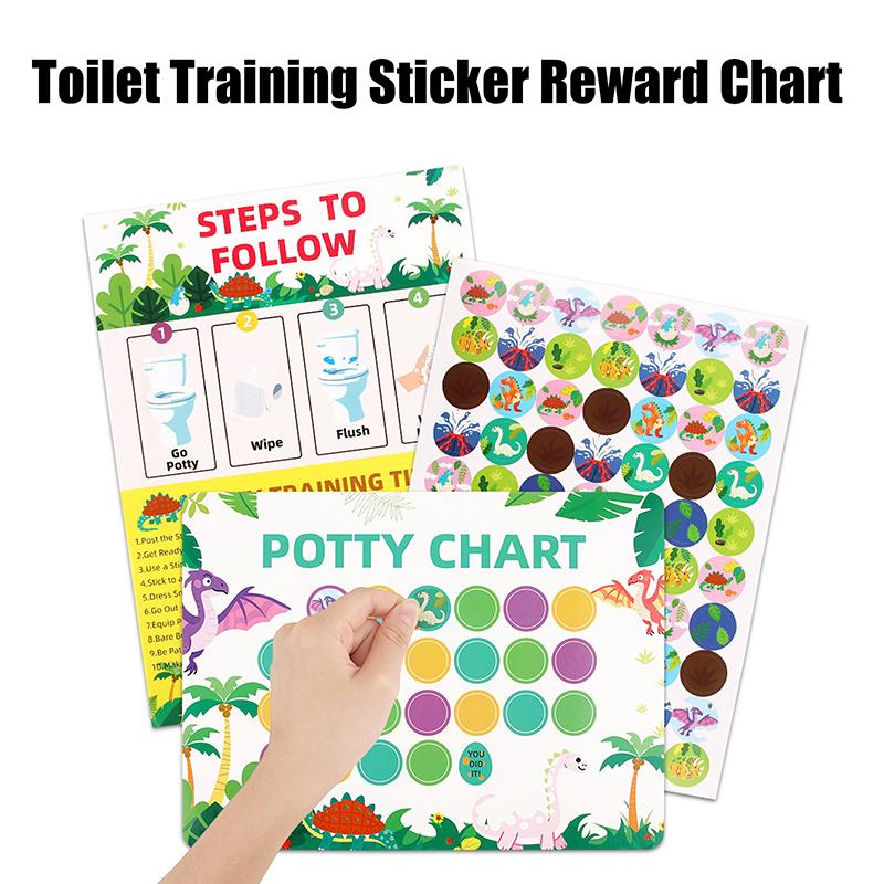 Reward Stickers Toilet Habits Potty Training Sticker Chart Matching Wall Hang Montessori Early Education For Kids Gifts