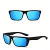 Polarized Sunglasses Black Square Frame Uv Protection Sun Glasses For Driving Fishing Outdoor Eyewear Sports Sunshade Glasses