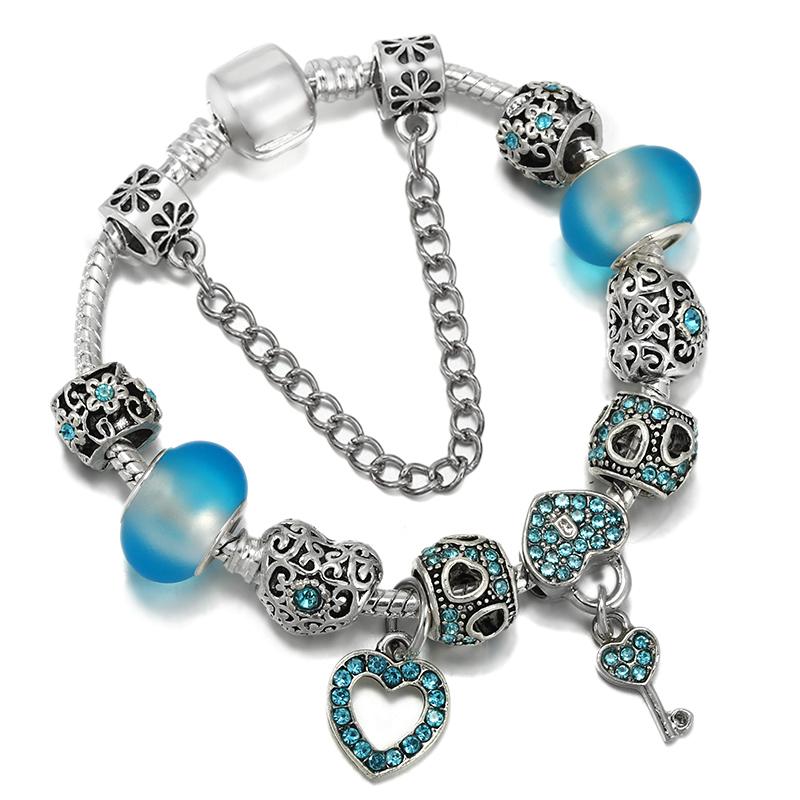 1/16cm 21cm Luxury Cutterfly Snake Chain Bracelet DIY Jewelry Gift For Women Men 41 Styles Trendy Fashion