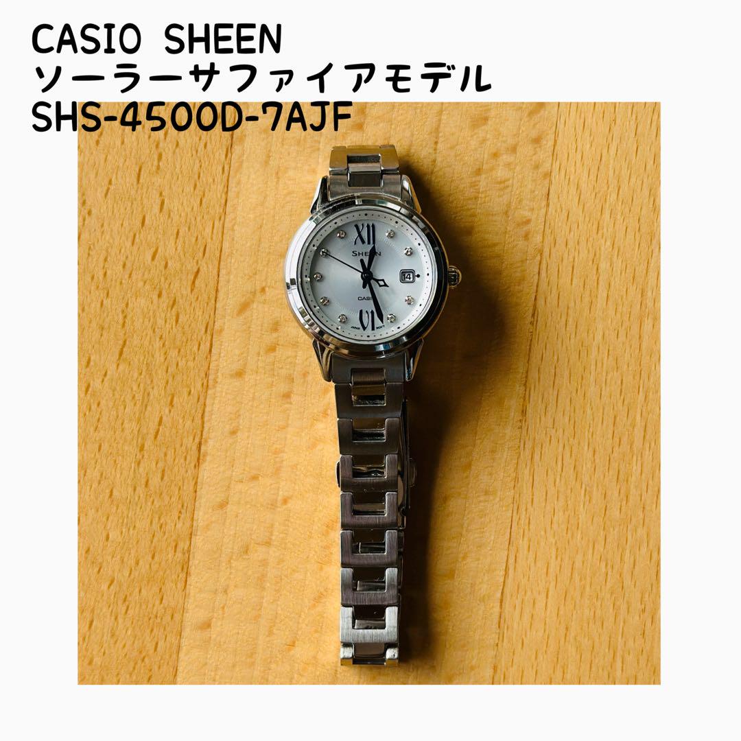 

[Б/У] CASIO SHEEN Солнечные часы Сапфировая модель SHS-4500D7AJF