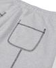 DRIX Overlock Stitch Sweat Wide Pants_Melange Gray