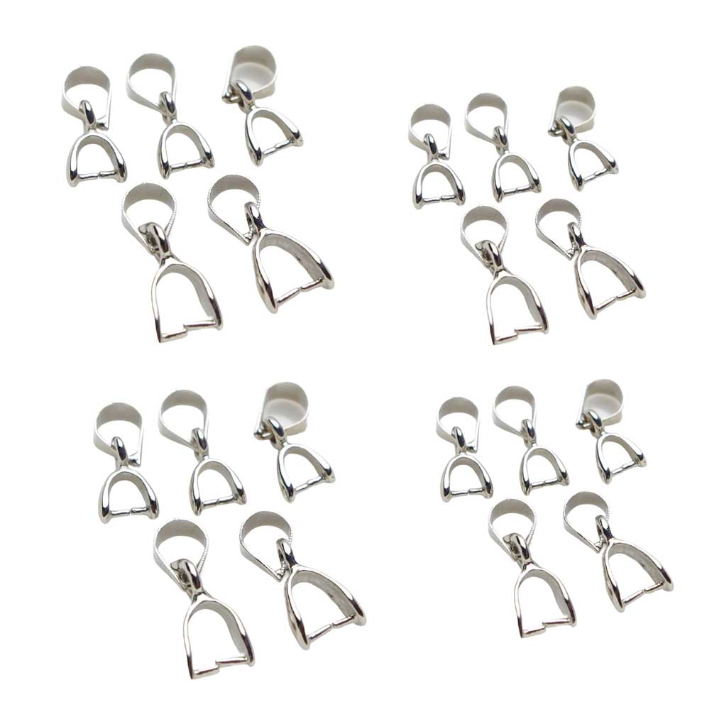 10 STÜCKE Kneifverschluss Metall Anhängerverbinder Stilvoll Anlaufgeschützt Bügelverbinder Halskette Armband Geschenk Kleidung DIY