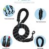 Reflective Anti-Chafing Dog Leash - Thick 1.5m Rope for Large Dogs